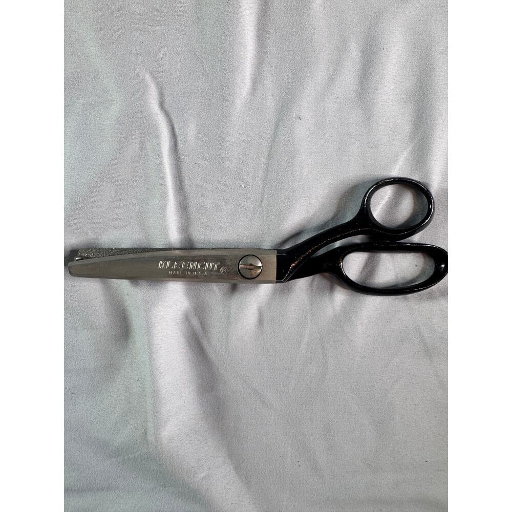 Vintage Kleencut Pinking Shears Scissors w Box USA Acme Shear Co Sewing Tool
